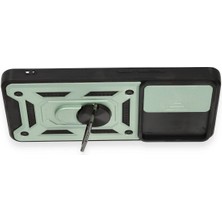 Epilons Mi 12T Kılıf Pars Lens Yüzüklü Silikon - Yeşil