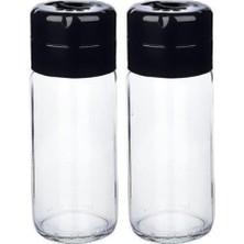 Feyza Design Şık 2’li Cam Baharatlık Seti, Tuzluk ve Biberlik ile Lezzet Katın