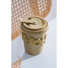 Acar 8476 Ruby Silikon Kapaklı Bardak Green - 380 ml