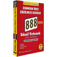 Tasarı Dgs Ales Tyt Kpss Msü Sözel Yetenek 888 Soru Bankası Çözümlü