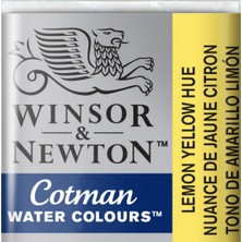 Winsor & Newton Cotman Yarım Tablet Sulu Boya Lemon Yellow Hue Renkli 346 Parça