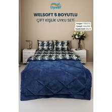 Uysal Yorgan Welsoft 5 Boyutlu Çift Kişilik Uyku Seti LACİVERT Ç.