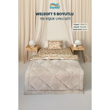 Uysal Yorgan Welsoft 5 Boyutlu Tek Kişilik Uyku Seti BEJ