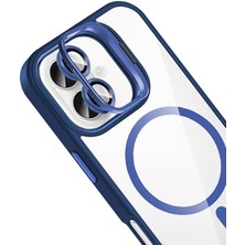 Epilons Iphone 16 Remim Lensli Magsafe Standlı Kapak - Lacivert