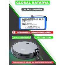 Global Batarya Fakir Robert II RS 710 Uyumlu Robot Süpürge Bataryası 14.4V 2500MAH Pil (Orijinal Kapasite)