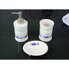 Feyza Design Şık 3'lü Banyo Seti, Zarif ve Pratik Tasarım, Temizlik Için Ideal