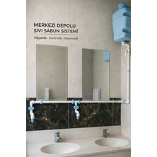 Hilal Kimya 10 Lt Alttan Basmalı 4 Musluklu Merkezi Sistem Depolu Sıvı Sabunluk