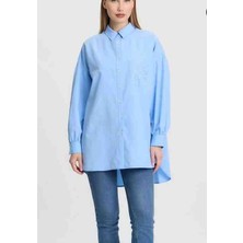 Sırtı Taş Detaylı Tunuk Gömlek