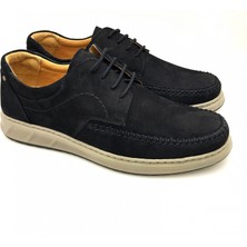 Luis Figo 3844 % 100 Deri Ortopedik Rahat Bağcıklı Saraçlı Erkek Ayakkabısı