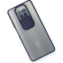 Epilons Mi 10T Lite Kılıf Palm Buzlu Kamera Sürgülü Silikon - Lacivert