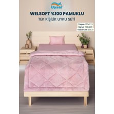 Uysal Yorgan Welsoft Akfil Tek Kişilik Uyku Seti PUDRA