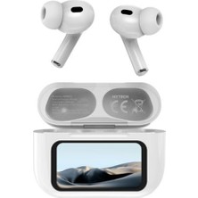 Hytech HY-TWS16 Beyaz Mobil Telefon Uyumlu Bluetooth 5.4V Ekranlı Tws Mikrofonlu Kulaklık