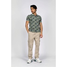 Lee Cooper Ketgo Normal Bel Normal Kesim Düz Paça %100 Pamuk Taş Erkek Pantolon
