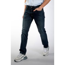 Lee Cooper Jagger Erkek Slım Straıght Dar Kesim Normal Bel Düz Paça Jean Pantolon Mavi