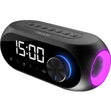No35 Mikado Md-W7 1200MAH 5W Siyah Bluetooth-Aux-Derece-Usb-Fm (Radyo) Alarmlı Saat Speaker Speaker