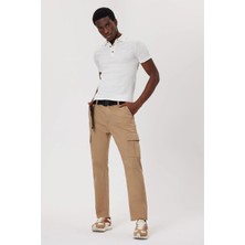 Lee Cooper Fair Normal Bel Dar Kesim Düz Paça Bej Erkek Pantolon