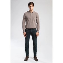 Lee Cooper Jagger Erkek Slım Straıght Dar Kesim Normal Bel Düz Paça Jean Pantolon Yeşil