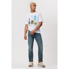 Lee Cooper Jagger Erkek Slım Straıght Dar Kesim Normal Bel Düz Paça Jean Pantolon Yeşil