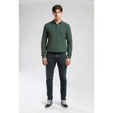 Lee Cooper Jack Erkek Slım Dar Kesim Yüksek Bel Dar Paça Jean Pantolon Mavi