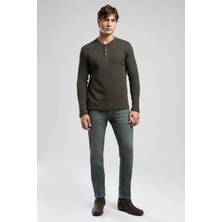 Lee Cooper Jagger Erkek Slım Straıght Dar Kesim Normal Bel Düz Paça Jean Pantolon Gri