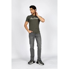 Lee Cooper Jagger Erkek Slım Straıght Dar Kesim Normal Bel Düz Paça Jean Pantolon Gri