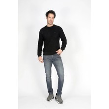 Lee Cooper Jack Erkek Slım Dar Kesim Yüksek Bel Dar Paça Jean Pantolon Mavi