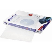 Assis A3 Ebat 125 Mikron Parlak Laminasyon Filmi 100'lü Şeffaf Koruma Sağlar