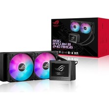 Asus ROG RYUJIN III 240 ARGB OLED 3,5" LCD AURA SYNC RGB 3X NOCTUA IPPC 2000 PWM 120MM FAN SIVI CPU SOĞUTUCUSU
