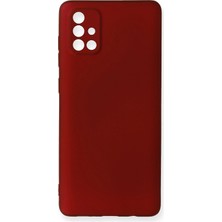 Epilons Galaxy A71 Kılıf First Silikon - Bordo
