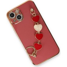 Epilons Iphone 14 Kılıf Esila Silikon - Kırmızı