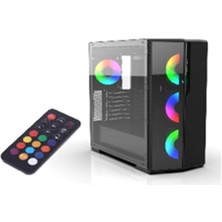 Negok Inca EMG-17XN 4X1200MM Kumandalı Argb Fan Gaming Computer Case