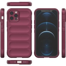 Epilons Iphone 12 Kılıf Optimum Silikon - Bordo