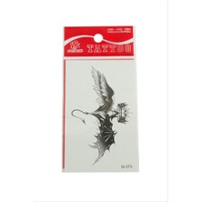 Zero Land Nrzsnt Taç Yarasa Tattoo Dövme Sticker - Beyaz