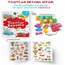 Taşıtlar Boyama Kitabı - Oyun Hamurlu - 3 Yaş +