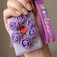 Bontexs Kadın Kişisel Bakım Makyaj Tazeleme, Çanta Süsü, Hediyelik  Anahtarlıklı  Ayna Silikon Bilek Askısı  Anahtarlık