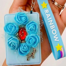 Bontexs Kadın Kişisel Bakım Makyaj Tazeleme, Çanta Süsü, Hediyelik  Anahtarlıklı  Ayna Silikon Bilek Askısı  Anahtarlık