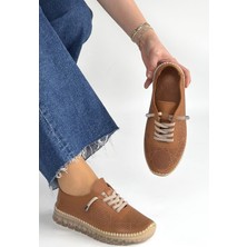 Efe Avm Merja Taba Deri Bağcıklı Spor Ayakkabı - Lisinya