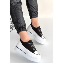 Efe Avm Dalen Siyah Keten Bağcıklı Spor Ayakkabı - Lisinya