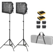 Godox LP600R K2 RGB 2'li Panel LED Işık Kiti (Bataryalı)
