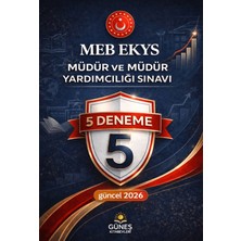 Meb Ekys Müdür ve Müdür Yardımcılığı Sınavı 5 Deneme