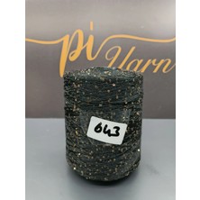 Pi Yarn Pullu Siyah Gold Pullu 400GRB
