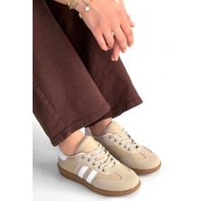 Efe Avm Zerti Bej Cilt Bağcıklı Spor Ayakkabı - Lisinya