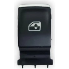 After Seat Leon 3 Mk3 2013-2020 Sağ Ön Yolcu Kapısı Cam Düğmesi Kırmızı Işık Krom Uçlu 5G0959855S