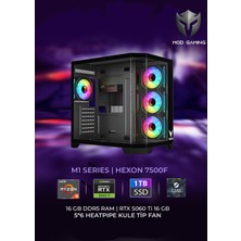 Mod Gaming Hexon Amd Ryzen 5 7500F | RTX5060 Ti 16GB | 16GB Ram | 1 Tb SSD 6000/4000 Mb/s Oyuncu OEM PAKET | Steam Cüzdan Bakiyesi Hediyeli