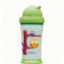 2 Adet Bebedor Karanlıkta Parlayan Pipetli Alıştırma Bardağı 240 ml