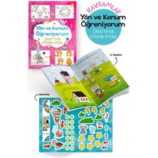 Kavramlar – Yön ve Konum Öğreniyorum – Çıkartmalı Etkinlik Kitabı - 3 Yaş +