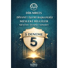 Dib-Mbsts Diyanet Işleri Başkanlığı Mesleki Bilgiler Seviye Tespit Sınavı 5 Deneme