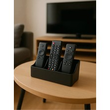 3 Gözlü Masaüstü Kumanda Organizeri | Tv Klima Kumanda Düzenleyici | Modern Organizer