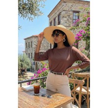 Lela Bisiklet Yaka Truvakar Kol Bluz Bayan Bluz 5861416Y