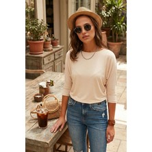 Lela Bisiklet Yaka Truvakar Kol Bluz Bayan Bluz 5861416Y